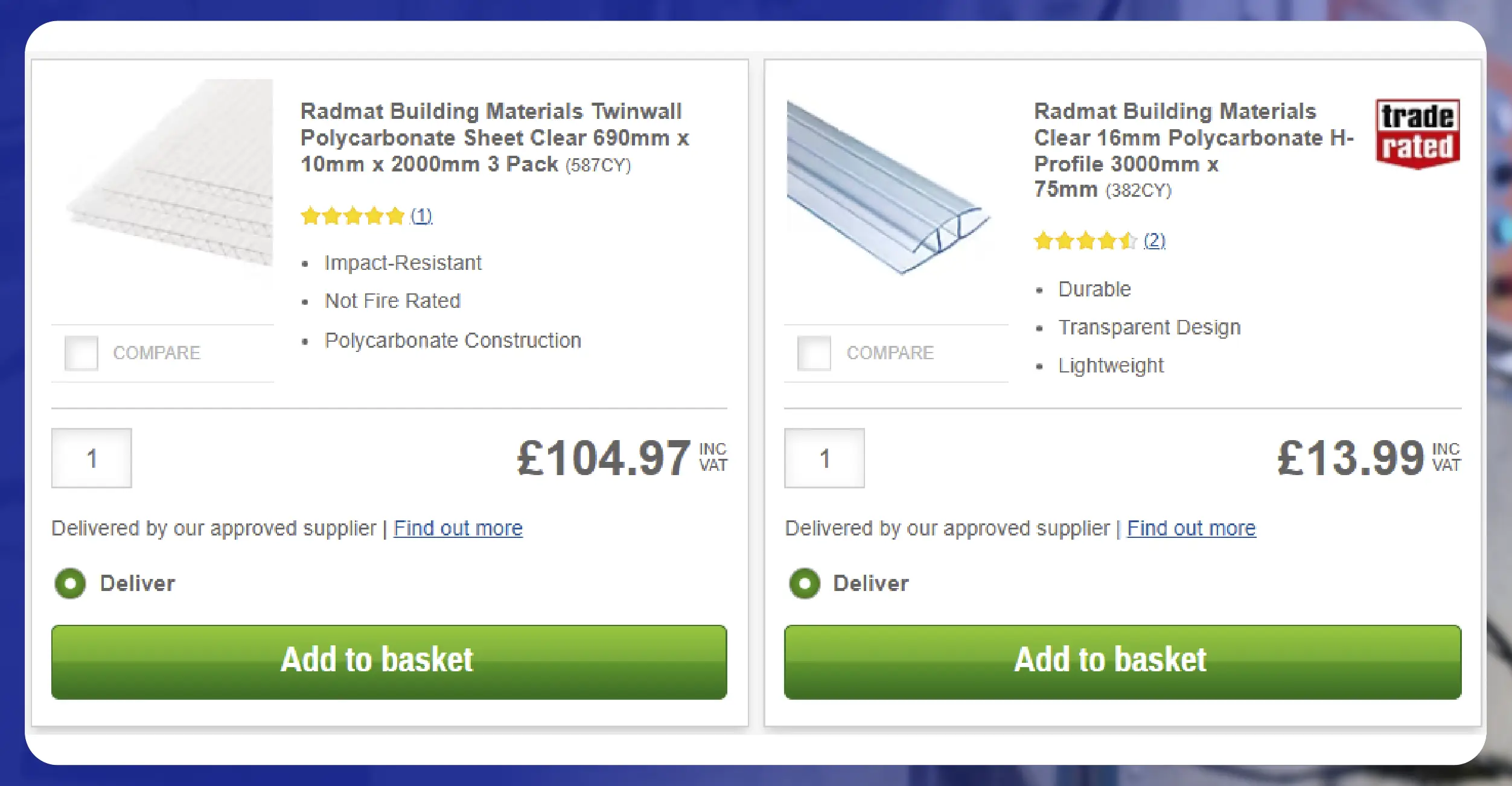 Tracking Material Costs for Construction